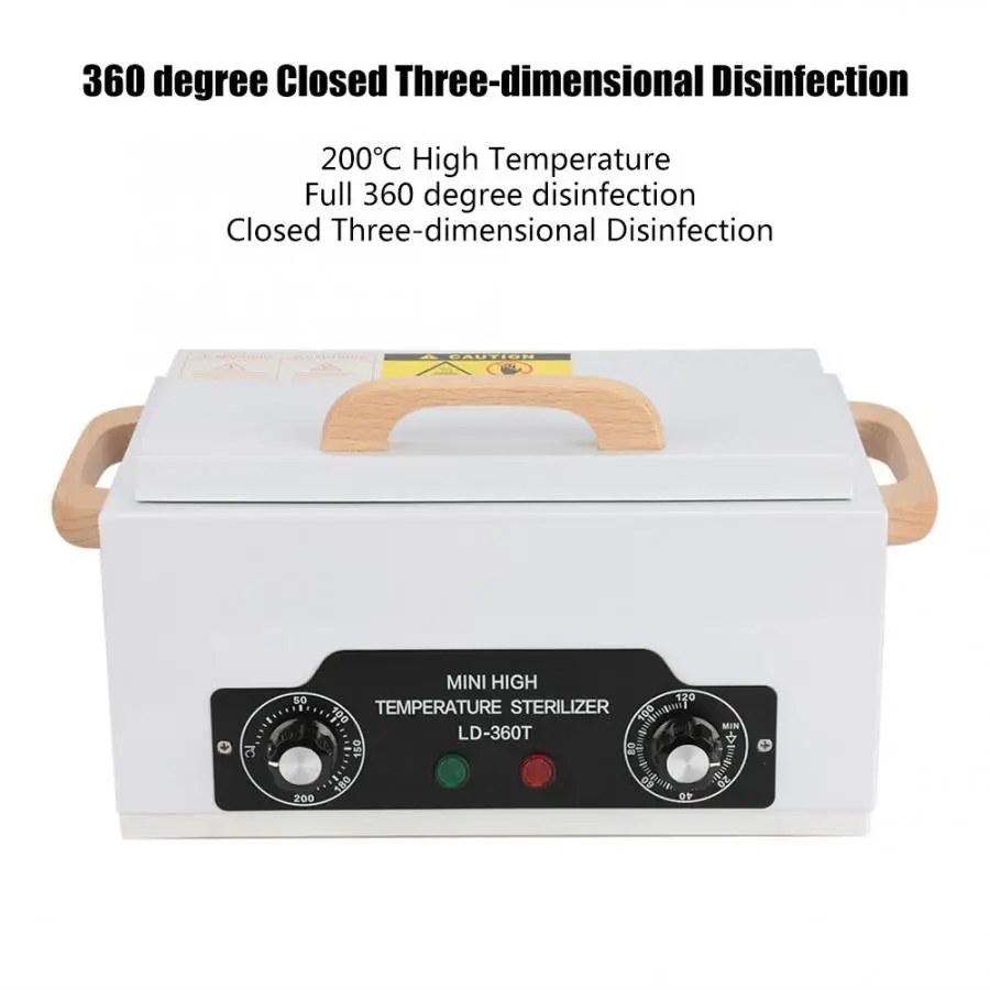 200 Degrees High Temperature Sterilizer Nail Art Tools Disinfection Cabinet Nail Art Tool Sterilizer