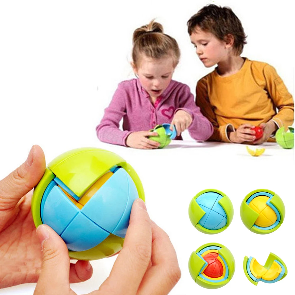 Funny Toy Wisdom Ball for Boys & Girls Brain Teaser Game Toys 3D Puzzle ...