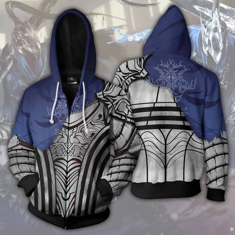 Game Demon Souls Dark Souls Cosplay Costumes Dark Souls Mens Hoodies 3D Print Hoodie Animation Zipper Hoodies Jackets Game Demon Souls Dark Souls Cosplay Costumes Dark Souls Mens Hoodies 3D Print Hoodie Animation Zipper Hoodies Jackets