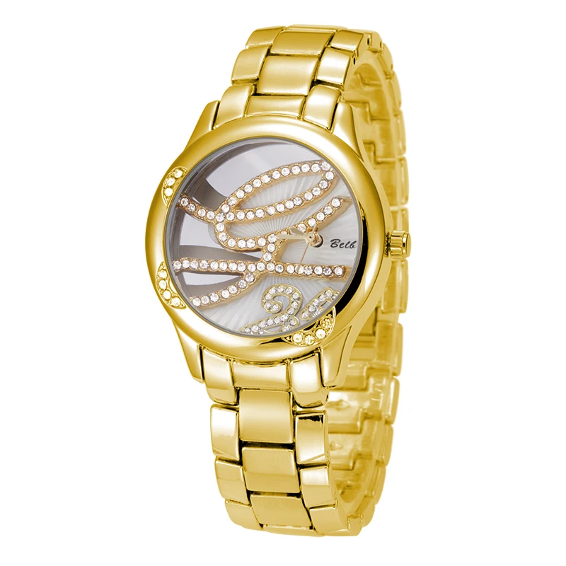

BELBI Brand Fashion women's Watches Quartz Bracelet Wristwatch Stainless Steel Waterproof Ladies Dress Watch Horloges Vrouwen