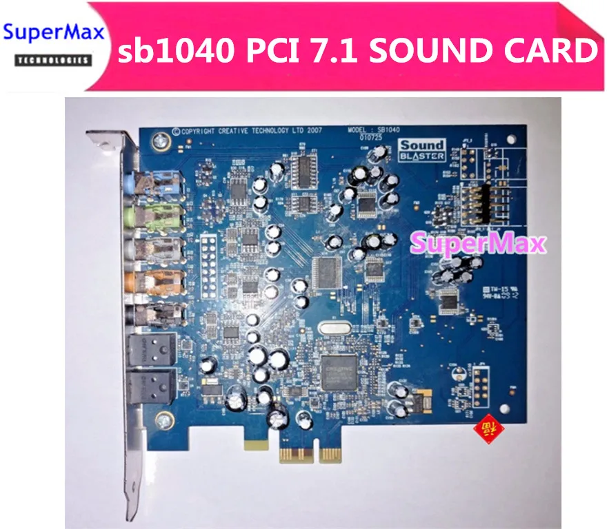 Оригинал для креативного звукового бластера SB1040 X-Fi Xtreme Audio PCI-E звуковая карта 100%