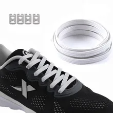 1 пара шнурки для детей повседневная обувь для взрослых мальчиков и девочек Мода шнурки с металлический круг Decor ленивый шнурки для кроссовок