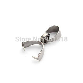 

Free shipping stainless steel pinch pendant bails necklace clasp connector 20pcs/lot 13*8mm diy jewelry material F2214