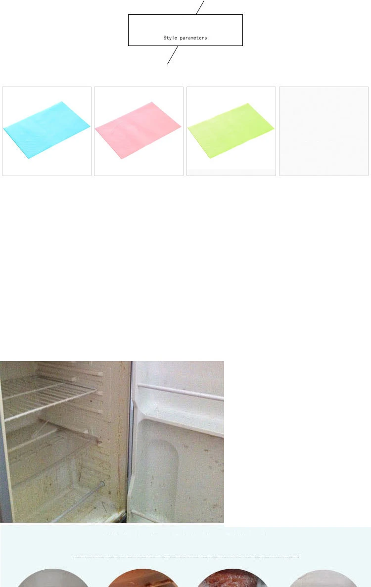 4 шт. коврики для холодильника набор коврики для шкафов плесени антибактериальные противообрастающие плесени поглощение влаги коврик украшение стола