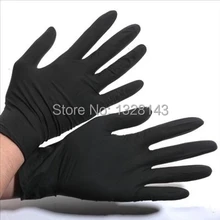 100 шт./лот перчатки для татуажа, латексные и нитриловые черные перчатки для татуажа, одноразовые перчатки черного и синего цвета, размеры S, M, L, XL