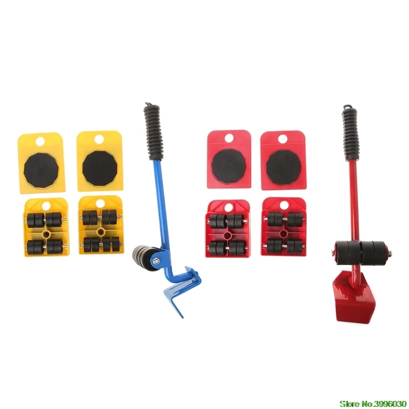 

5Pcs Furniture Transport Roller Set Removal Lifting Moving Tool Heavy Move House