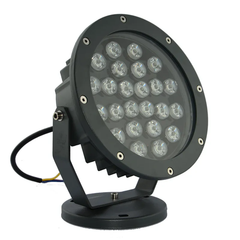 Round Type 24W High Power LED Flood Light Filled with Glue