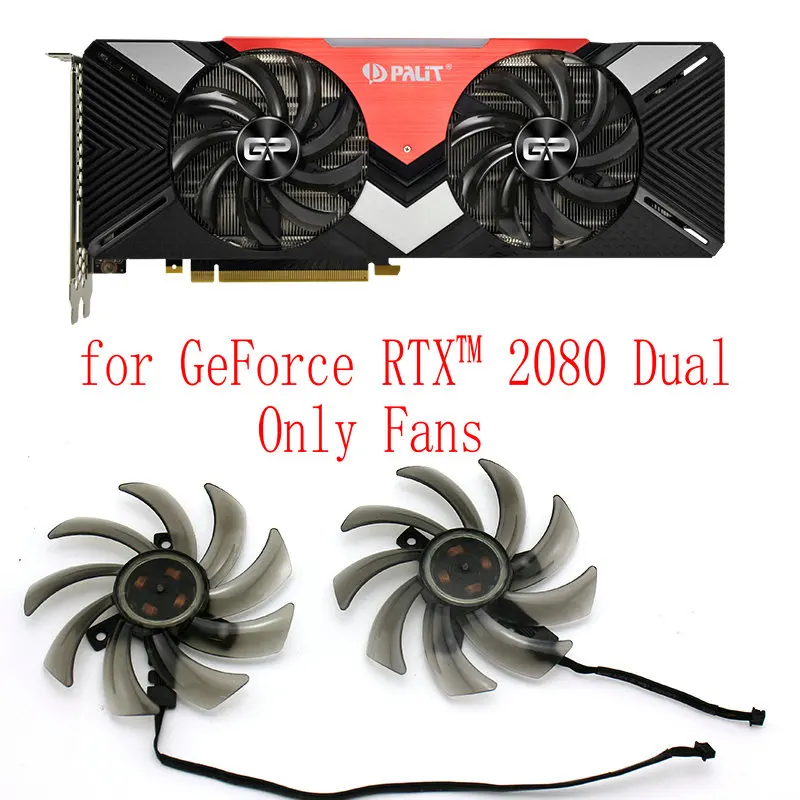 Оригинал для PALIT GeForce RTX™Вентилятор охлаждения видеокарты GA91S2U 12 в пост. Тока 2080 А |