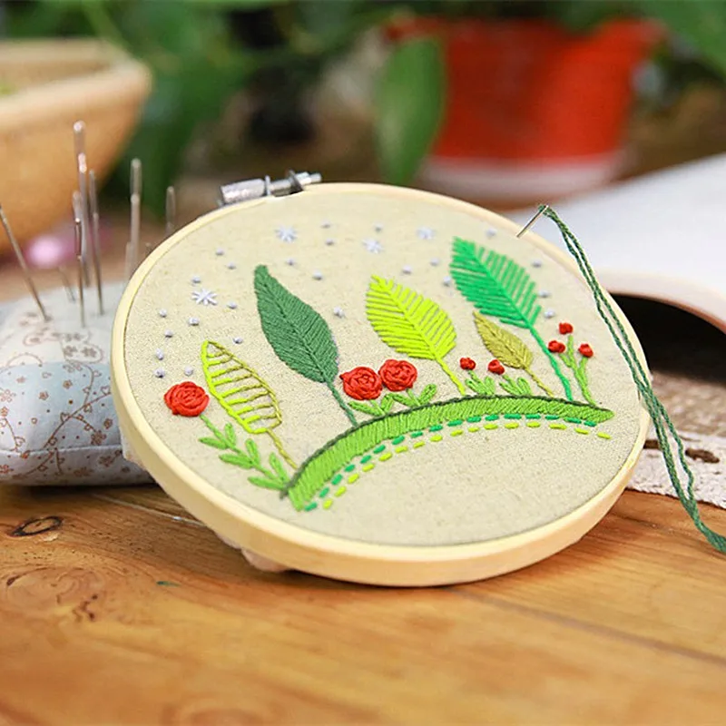 

13-30cm Bamboo Frame Embroidery Hoop Ring DIY Needlecraft Cross Stitch Machine Round Loop Hand Household Sewing Tools