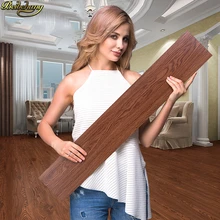 Самоклеющиеся пластиковые наклейки для пола без клея ПВХ бытовые толстые износостойкие водонепроницаемые пластиковые напольные кожаные