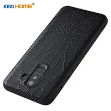 Чехол для Samsung Galaxy A6 2018 kezihome роскошный крокодил текстуры натуральная кожа задняя крышка для A6 плюс 2018 телефон случаях