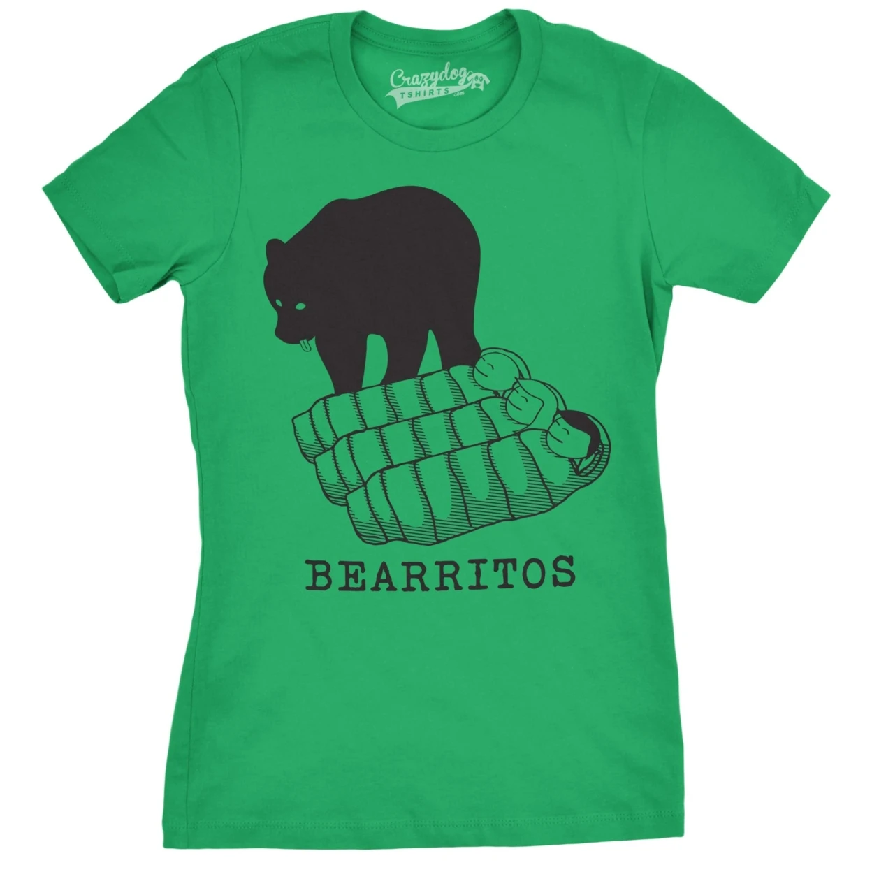 Womens Bearittos Funny T shirts Hilarious Bears and Burritos Tees Novelty T shirt