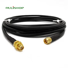 RF LMR200 кабель с низкой потерей SMA штекер SMA женский коаксиальный антенный разъем SMA штекер SMA разъем 1 м 3 м 5 м 8 м 10 м 12 м 15 м