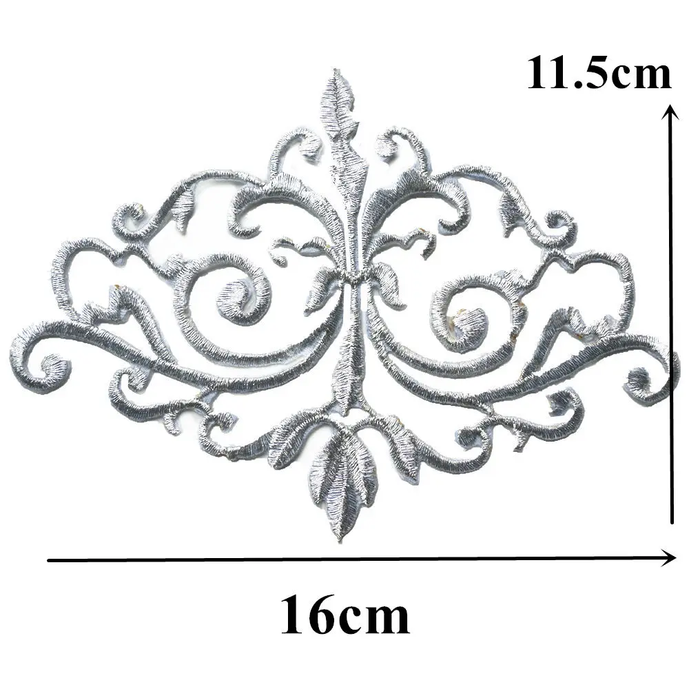 Железные на патчи цвета: золотистый, серебристый цветочным узором с аппликацией в виде эмблемы с вышивкой полые этнические обычаи для одежды платье для рукоделия