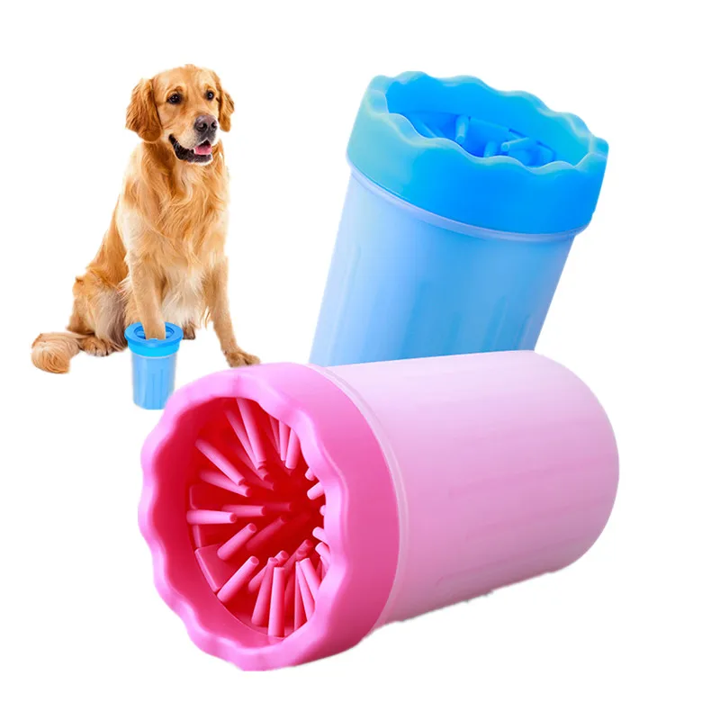 

Pet Cat Foot Cleaning Cup Portable Soft Silicone Combs Dog Foot Cleaner Washing Brush Paw Washer for Dog Pet Accessries