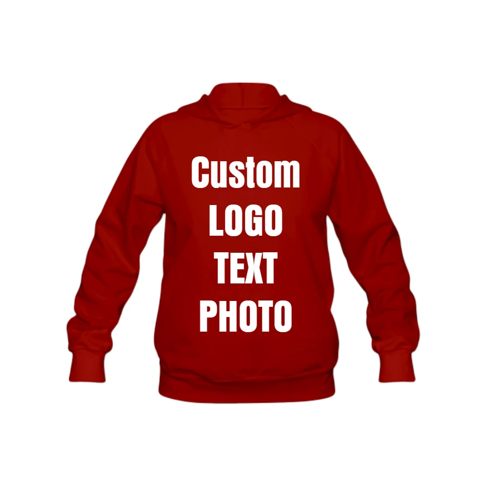 

Custom DIY Sweatshirt Women Hoodies Casual Pullovers Print LOGO/TEXT/PHOTO