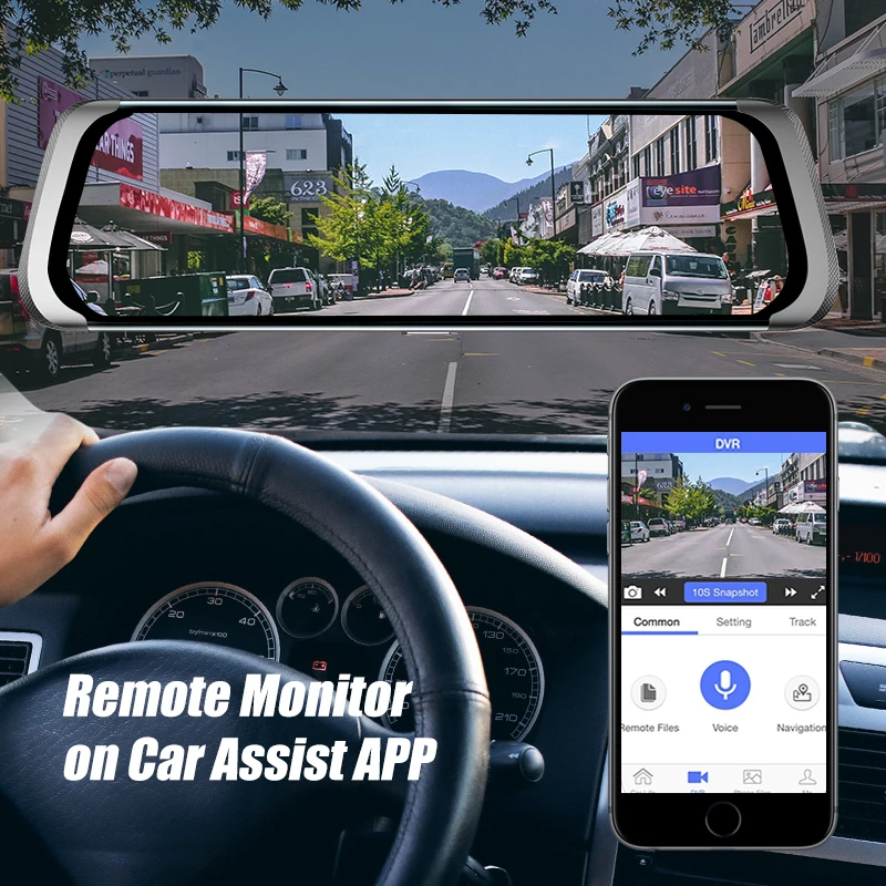 LDZDSEE Q9 4G LTE ADAS 10 &quotпоток зеркало заднего вида gps BT Full HD 1080P Автомобильный