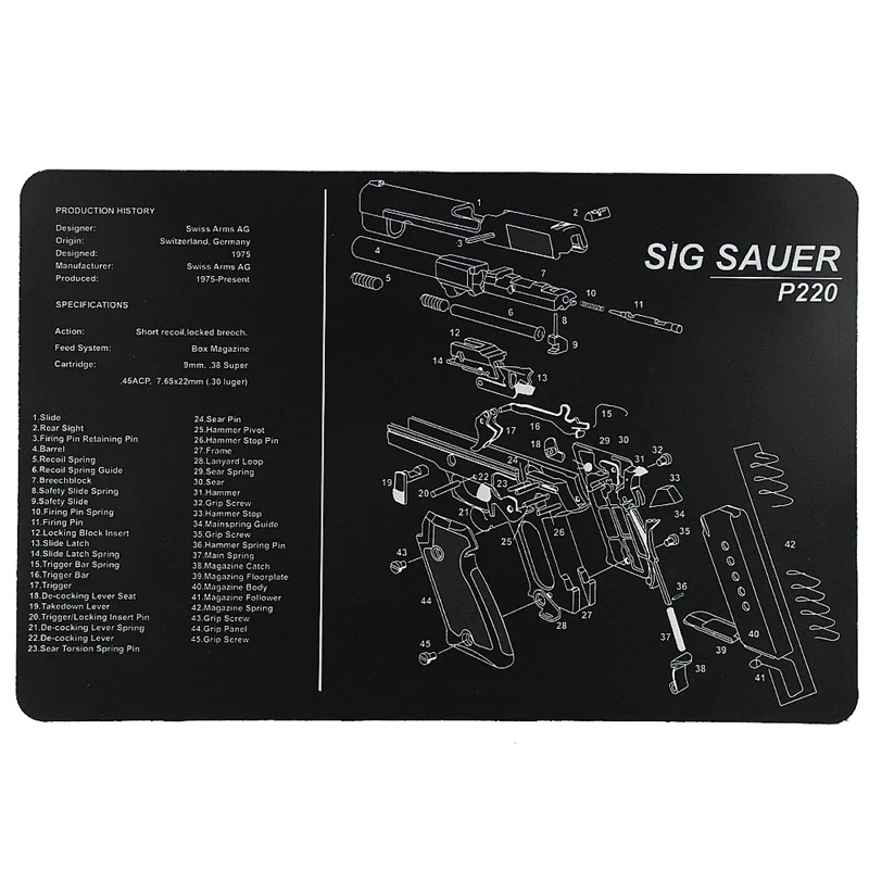 sauer P220 Cleaning Bench Mat Hunting Accessory RL37-0089 (3)