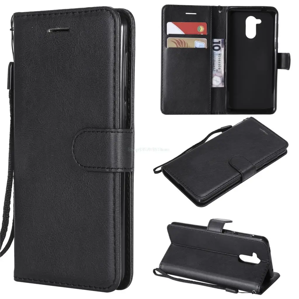 Case for Huawei Honor 6C 6C DIG-L21HN Flip Leather Wallet Solid color Cover for Huawei Honor C6 DIG-L21 Wallet Card Slot Phone cute huawei phone cases