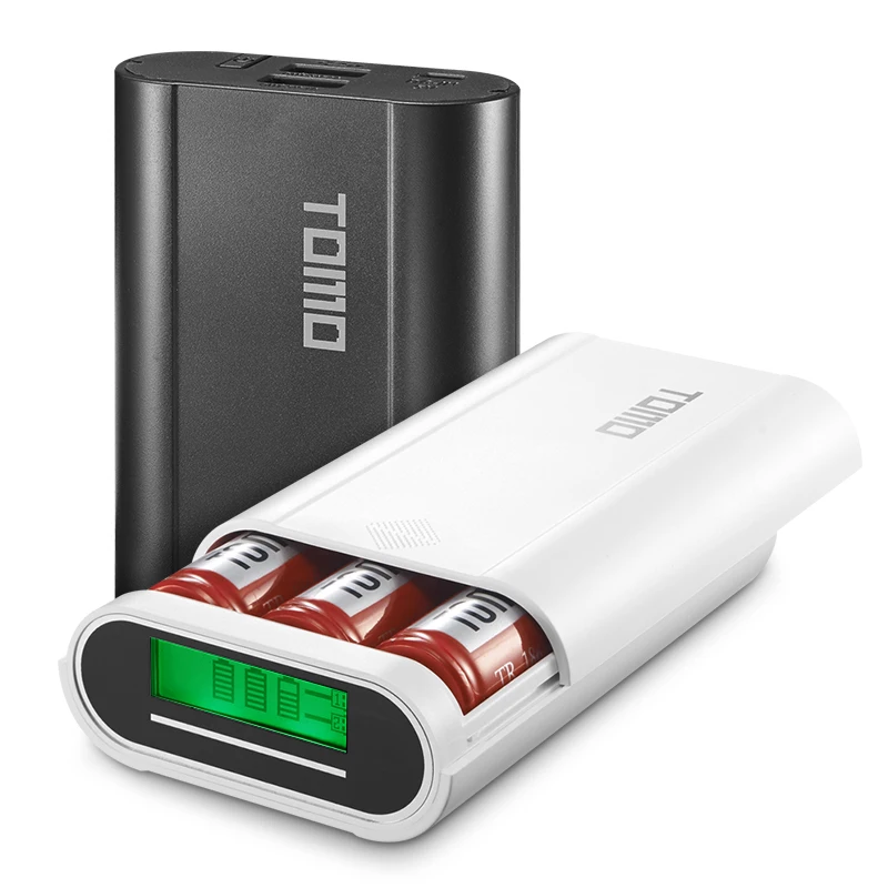 TOMO model M3 18650 battery charger case Intelligent portable DIY display power bank 5V/2A output max for cellphones pad tablet