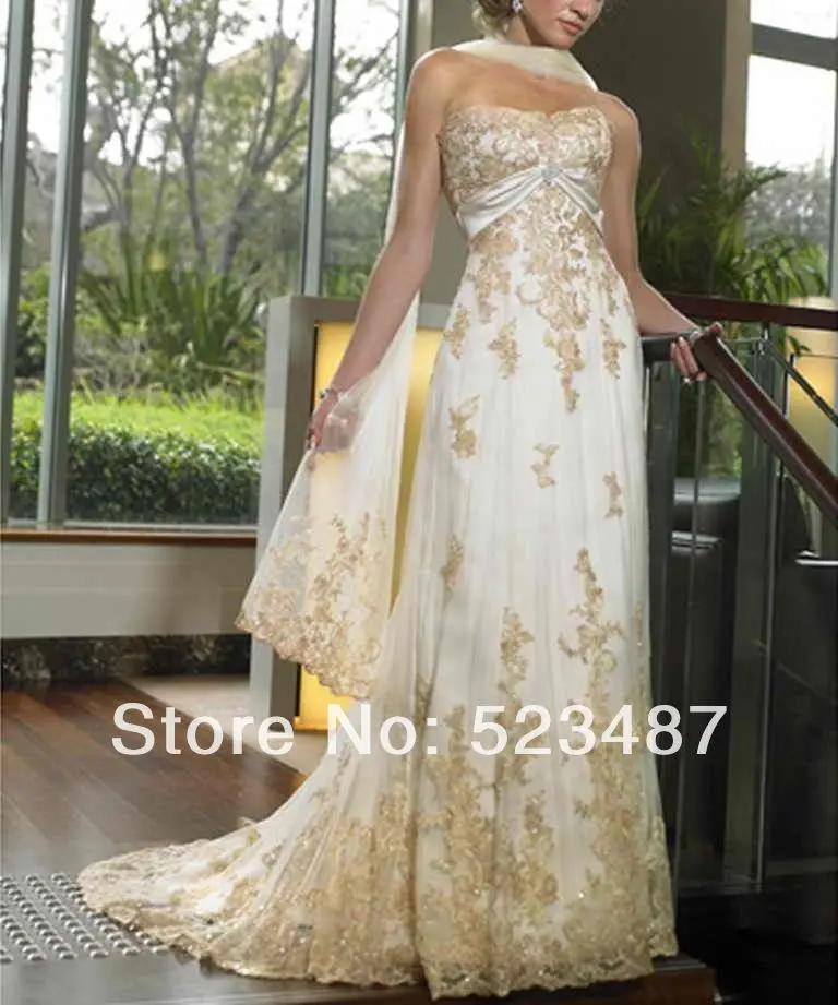 Custom Golden Wedding anniversary dress gown size 4 6 8 10 12 14 16 18
