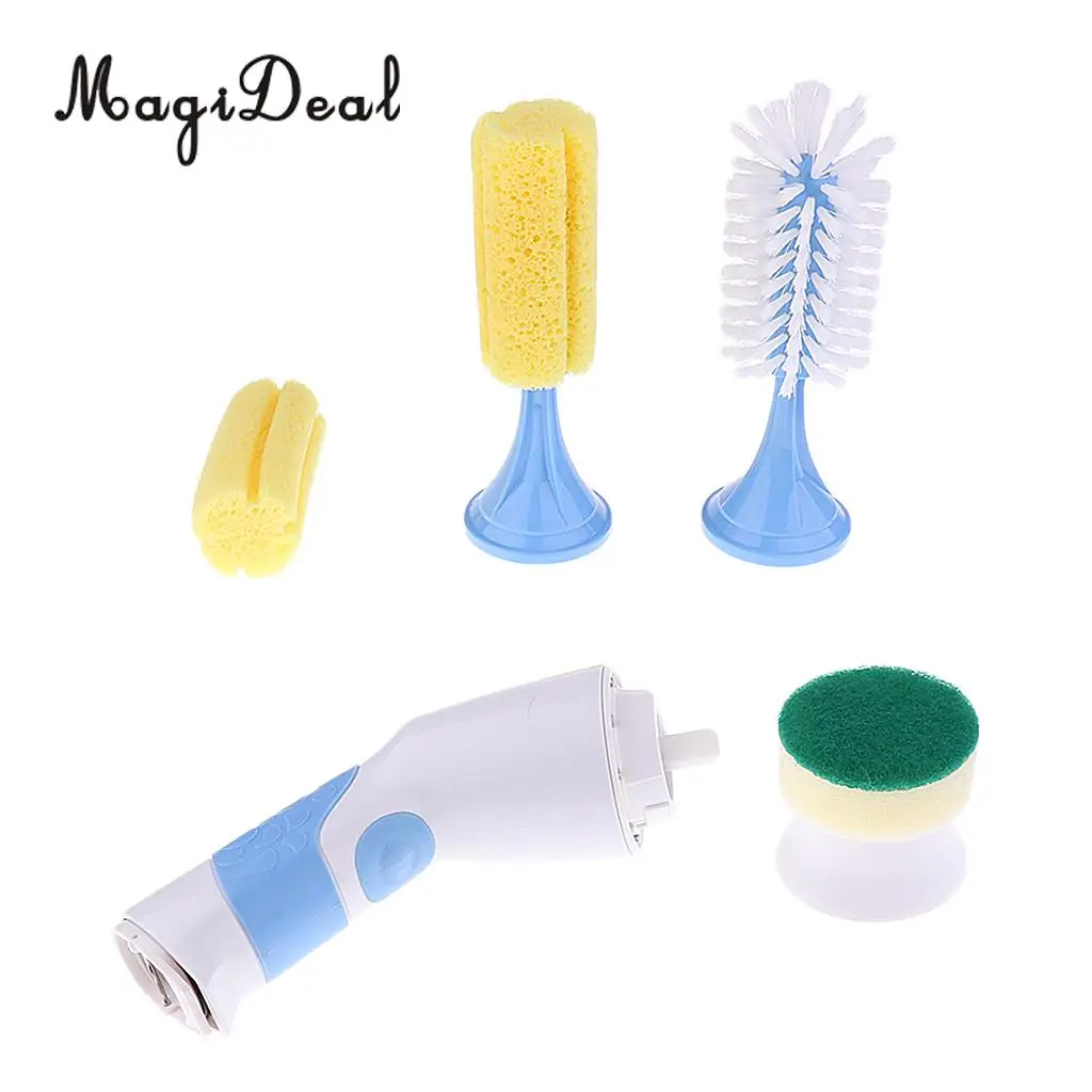 MagiDeal Electric Cleaning Brush Spinning Brush Scrubbers Waterproof