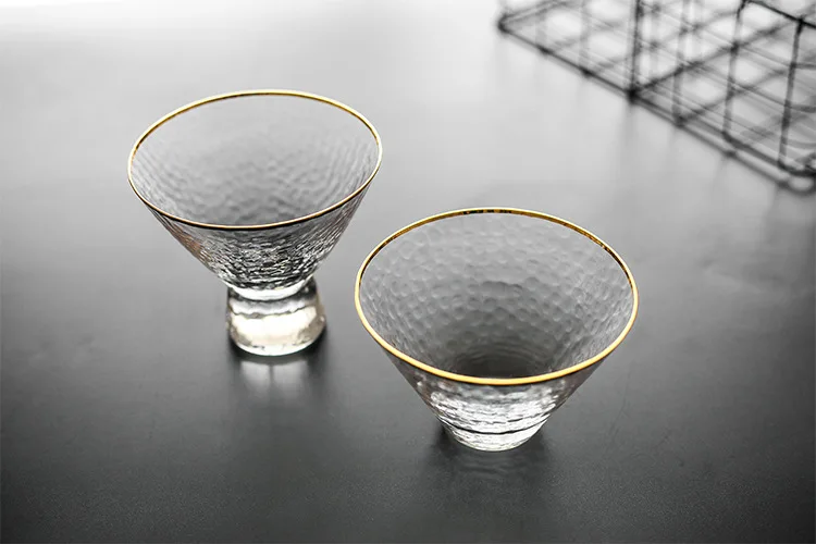 Японский стиль матовое стекло Прозрачная чаша, десертная фруктовая чаша мороженое холодный напиток чашка коктейльное стекло японский стиль