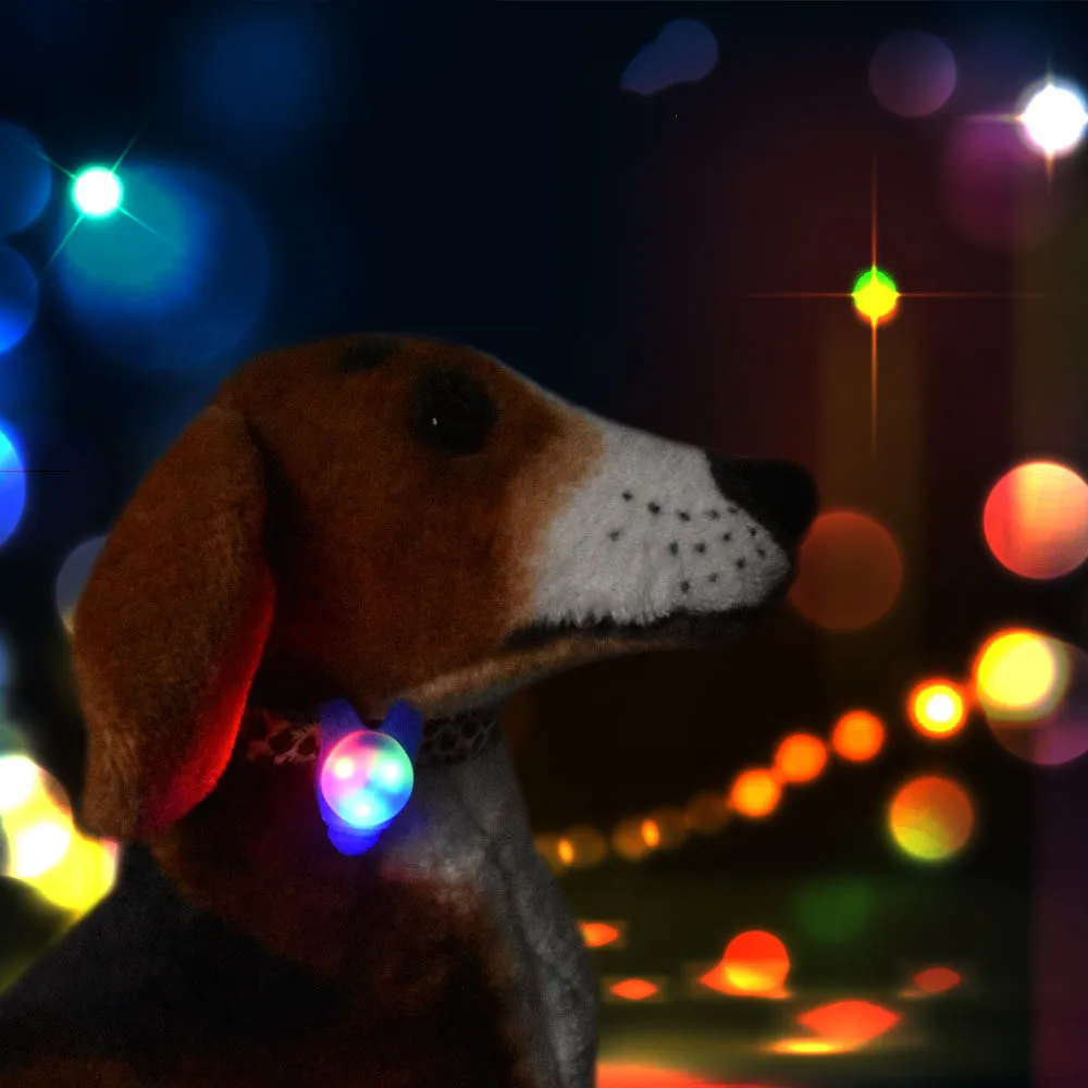 1 шт. светодиодный подвесной светильник для домашних животных, безопасный мигающий светящийся светильник, мигающий светодиодный подвесной ошейник для домашних собак, щенков, 8x2,5 см, Прямая поставка