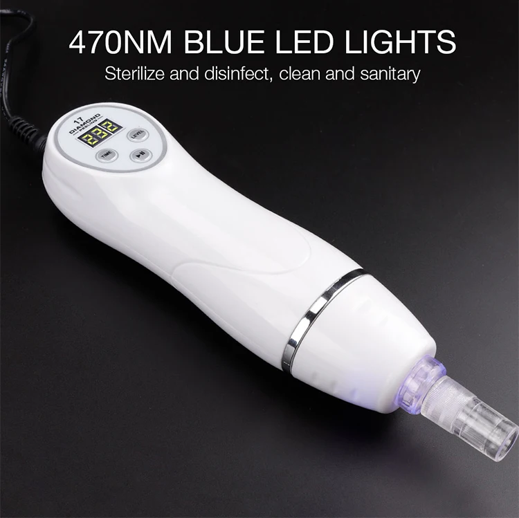 Máquina da Beleza do Diamante Descamação da Pele Equipamentos de Limpeza Limpa os Poros Mini Dermoabrasão Rosto Vácuo Facial Acne Cravo Remover 13 Mini máquina da beleza do diamante dermoabrasão
