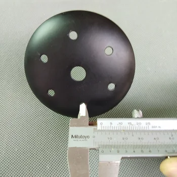 

2pieces/lot 80mm black/white lamp base tray Metal cap arc cover flying saucer with heat emission hole lighting accessories