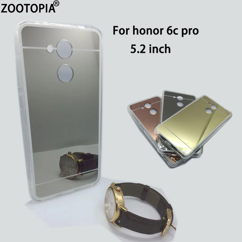 Мягкий чехол из ТПУ с зеркальным покрытием для Huawei Honor 6c pro 5 2 дюйма Чехол honor 6C