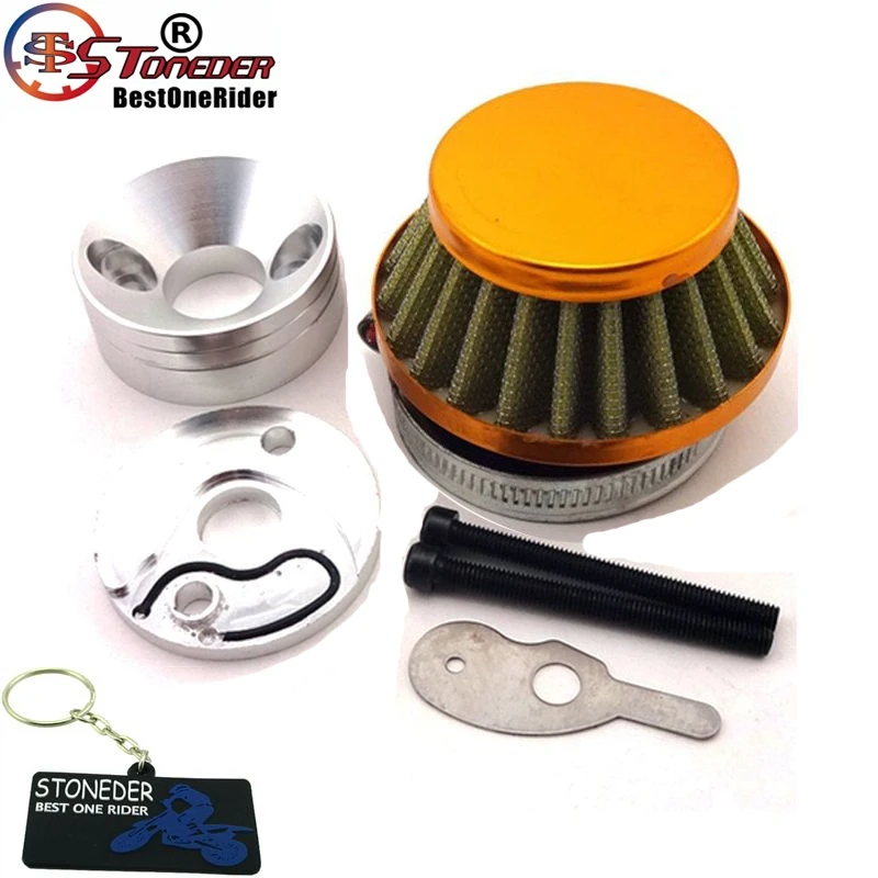STONEDER 44mm Air Filter Cleaner Adapter Stack For 2 Stroke 33 43cc 49cc Big Foot Goped Blad Z Gas Scooter Xcooter Cobra Motovox |