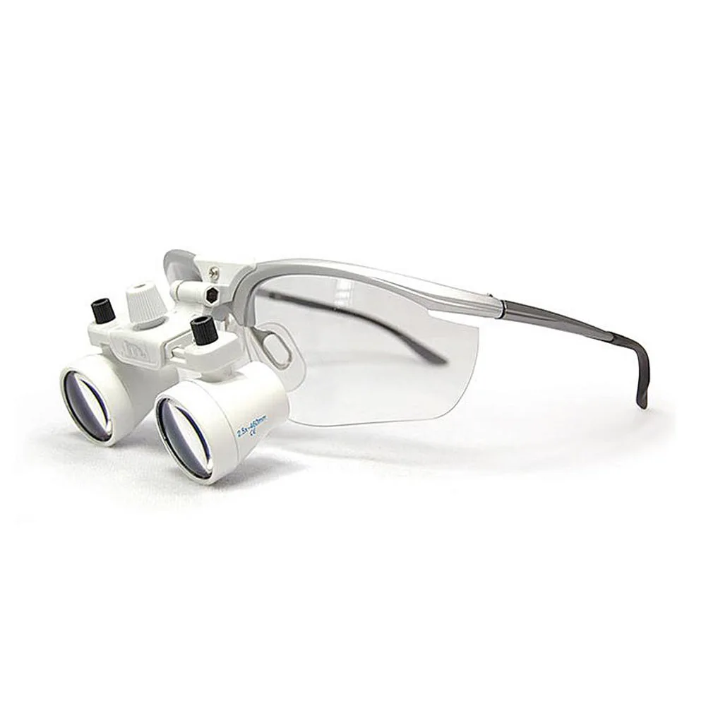 LyncMed 2.5X Dental Loupes Flip up type Loupe 380mm/420mm/460mm/550mm