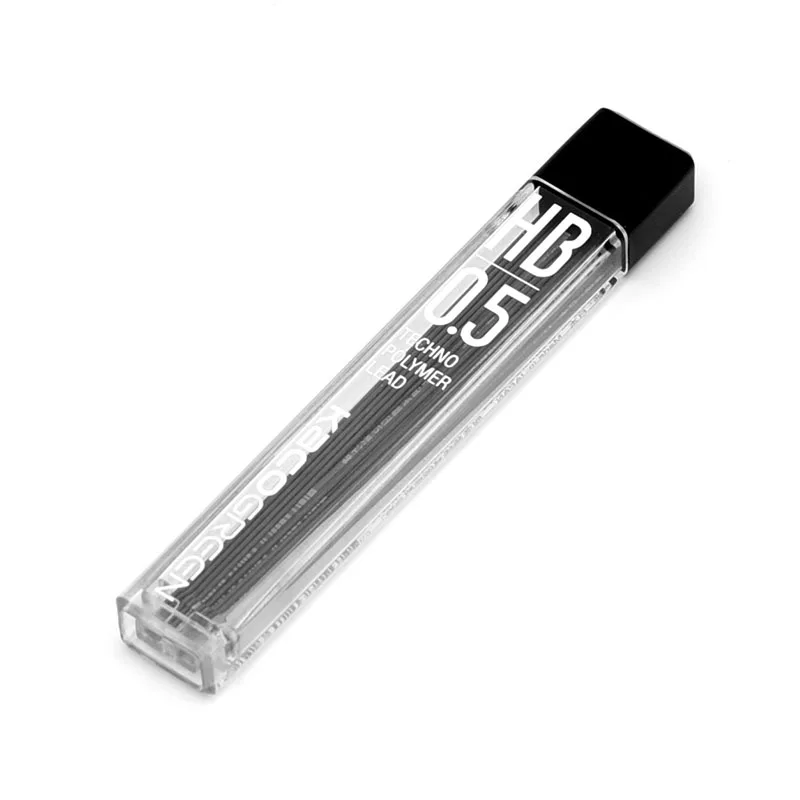 1box pencil lead Andstal Xiaomi KACO 4 в 1 многофункциональные ручки 0,5 мм черный синий красный стержень сменный гелевый карандаш механический карандаш японские чернила для офиса и школы - Цвет: 1box pencil lead