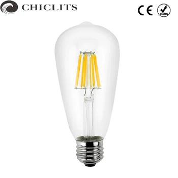 

Chiclits Ampoule Led Edison Bulb 2W 4W 6W E27 Led Vinatge Lamp 220V ST64 Lumiere Led Filament Bulb Energy Saving Lights for Home
