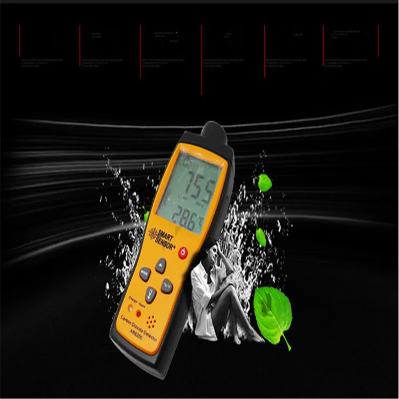 

co2 meter monitor gas detector Carbon Dioxide Detector indoor air quality Monitor CO2 tester Gas Analyzer AR8200+Li-battery