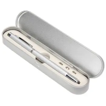 

4 in1 Multifunction Laser Pointer Ballpoint Pen LED Flashlight Light Lamp Retractable Red Laser Canetas Office School Papelaria