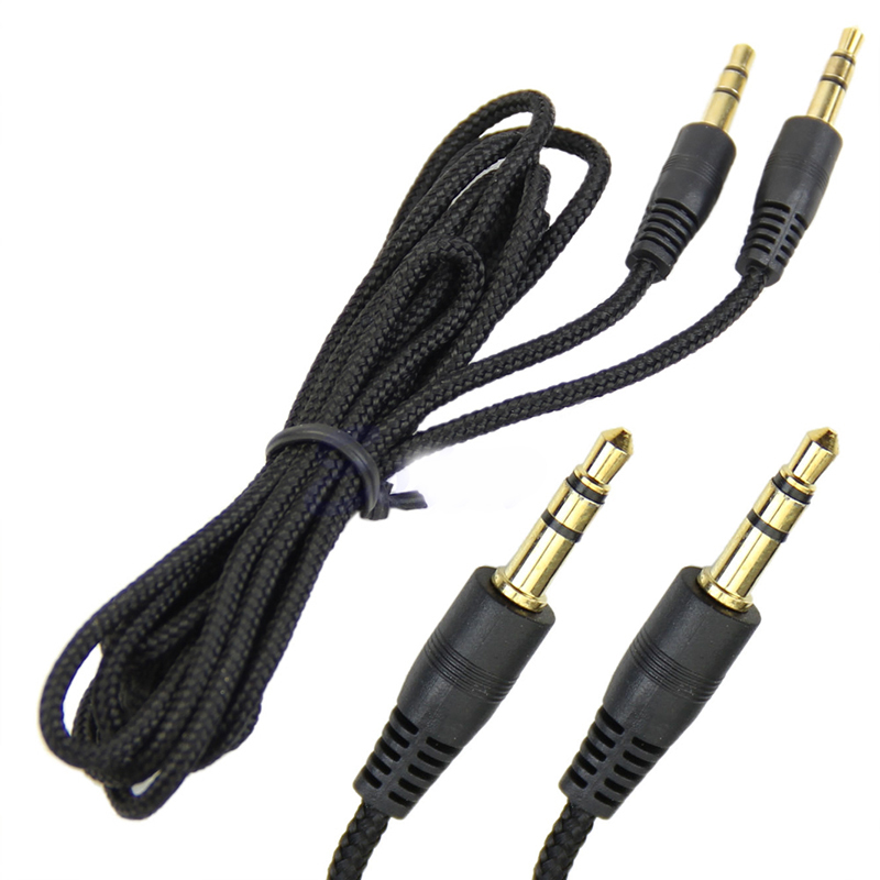 2m Nylon Jack Audio Cable 3.5 mm Aux Cable 3m 5m Male to Male Gold Plug Car Aux Cord for iphone Samsung Car Speaker Earphone