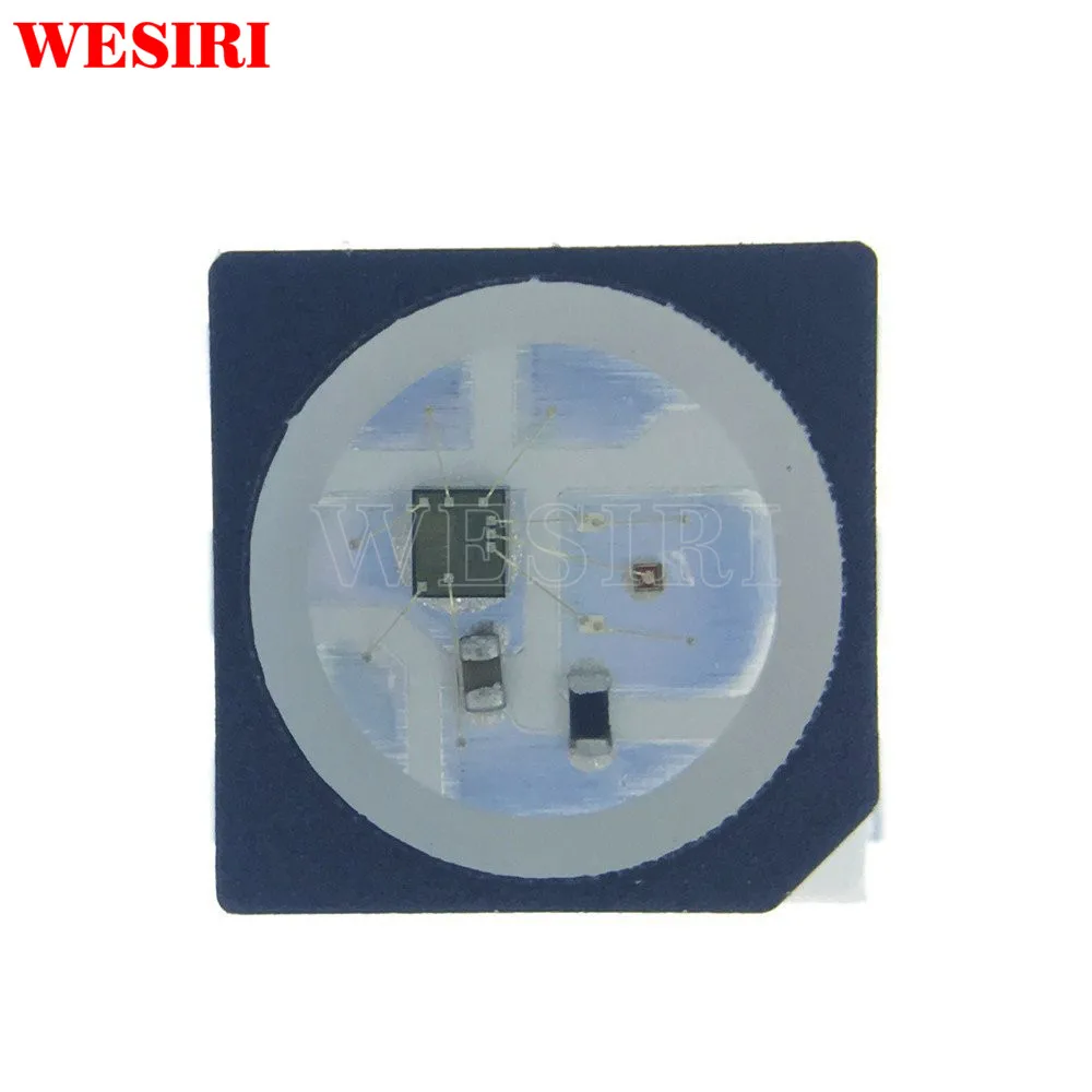 10 ~ 1000 шт. WS2813 (6 контактов) двухсигнальный RGB светодиодный чип 5050 SMD черный/белый