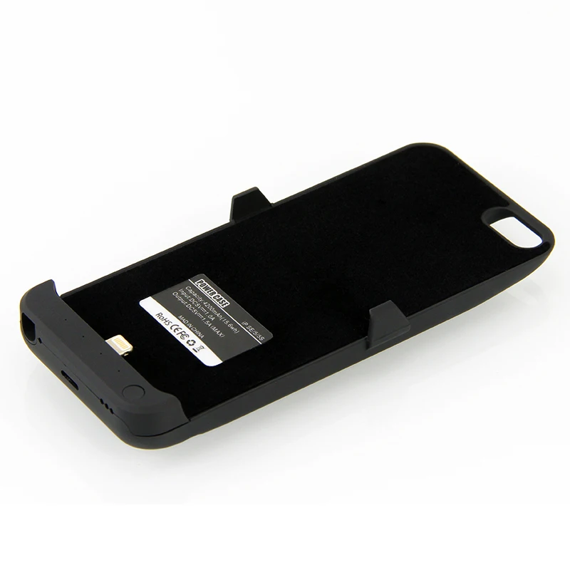 Портативное зарядное устройство 4200mah крышка перезаряжаемый внешний корпус резервной батареи питания зарядное устройство для iPhone 5/5s/5C SE