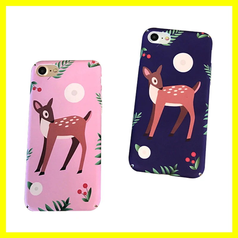 Floveme для iPhone 6 6S чехол Cute палевый оригинальная крышка 7 плюс мультфильм Тупая
