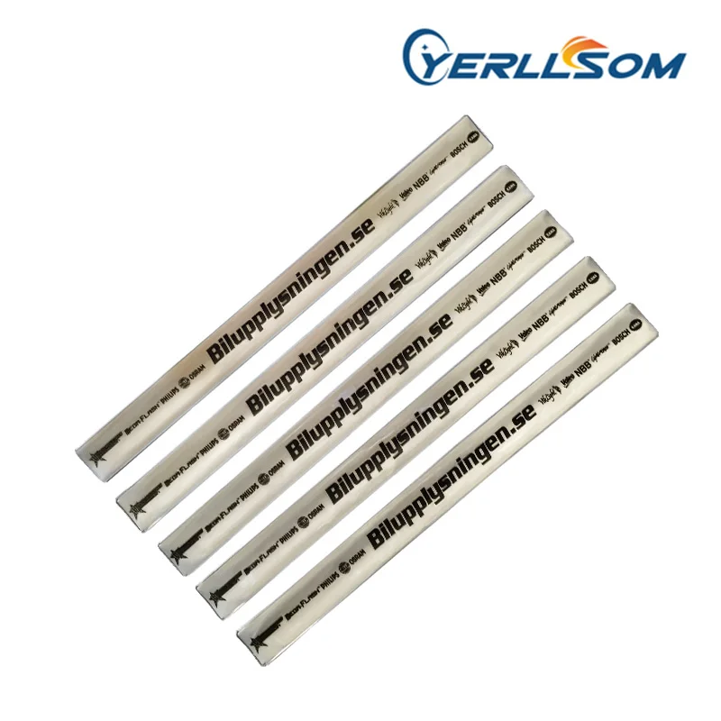 YERLLSOM 3*34 см 900 шт./лот хит продаж напечатанный 1 цвет логотип светоотражающие