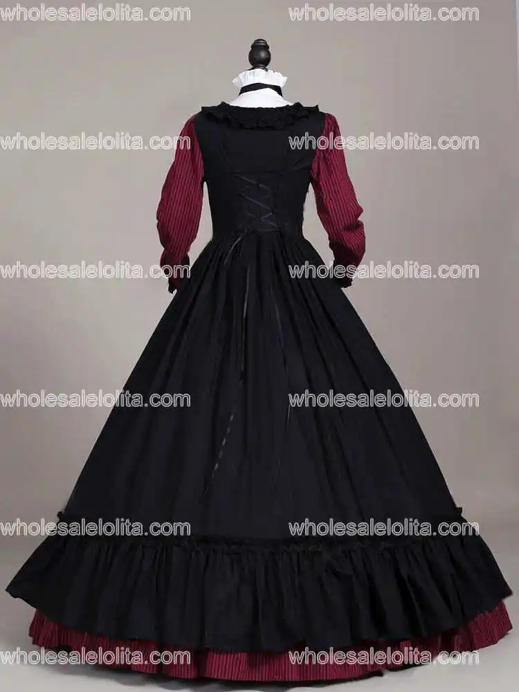 Victorian Southern Belle Gothic Black Ball Gown Prom Dress Steampunk Cosplay 135 Victorian Southern Belle Gothic Black Ball Gown Prom Dress Steampunk Cosplay 135