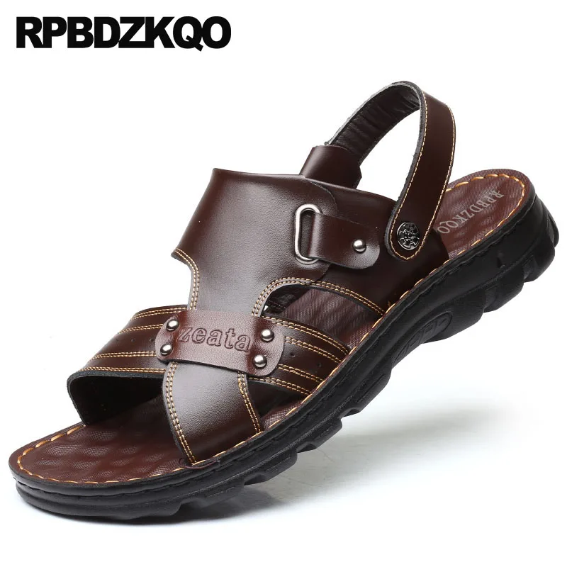 

Outdoor Casual Slippers Breathable Beach Slip On Water Italian Brown Native Slides Men Gladiator Sandals Summer Designer Shoes