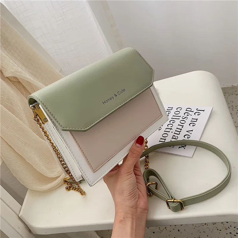 

Women Messenger Bag Brand Designer Flap Shoulder Crossbody Bag Handbag Summer Handbags New Fashion Chain Simple Small Square Bag
