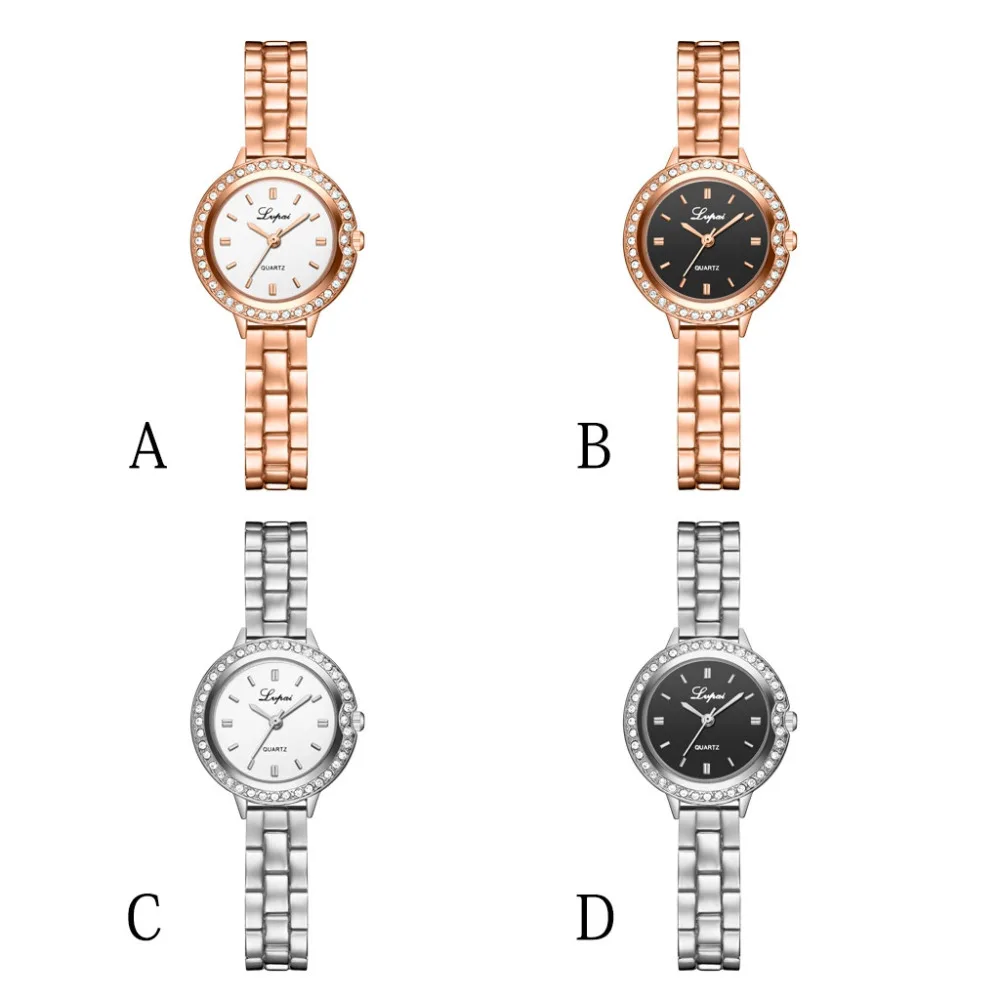 LVPAI новый креативный дизайн женские часы Роскошный горный хрусталь Стальной Узкий браслет часы Женские кварцевые наручные часы женские