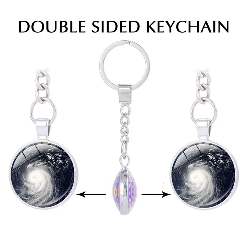 

New Tornado Photo Keychain for Keys Storm Chaser Keychains Handmade Vintage Key Holder Statement Jewelry Couple Jewelry