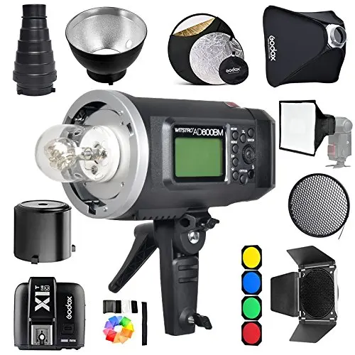 

Godox AD600BM Bowens Mount 600Ws GN87 1/8000 HSS Outdoor Flash Strobe Monolight with X1T Wireless Trigger/ 32"X32"Softbox/ Stand