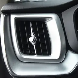 Для Volvo XC60 2018 автомобилей Air Vent отделка Обложки Matt Silver AC Аксессуары Укладка 2 шт LHD