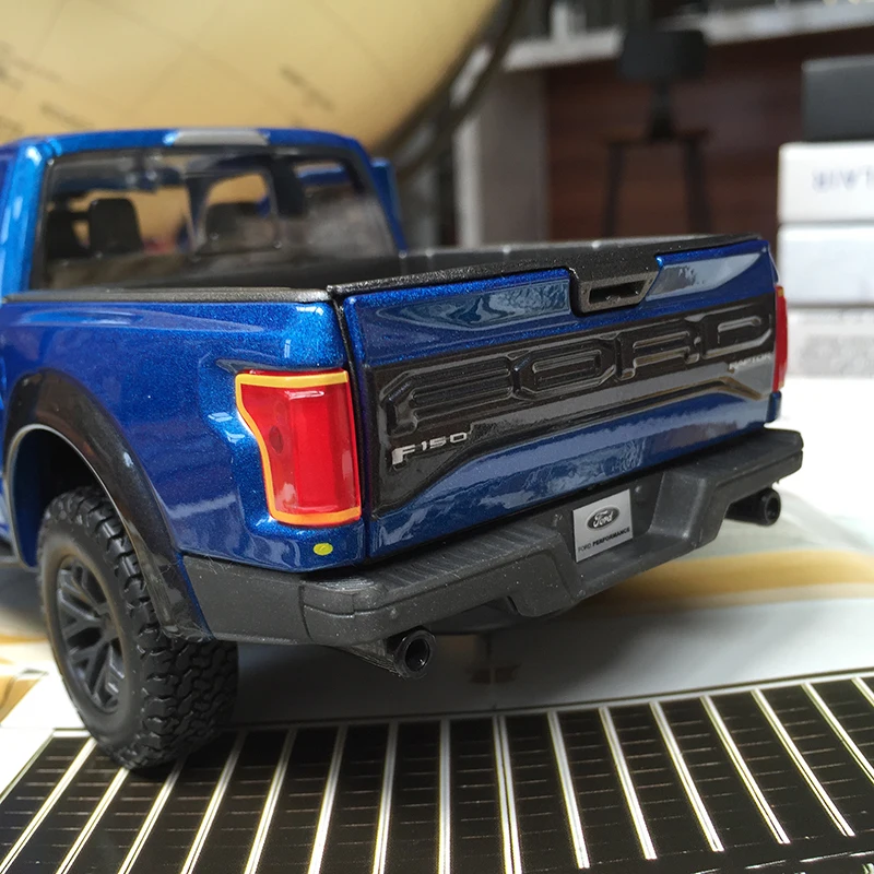 Fine Edition 1/24 специальная металлическая модель эвакуатора Ford F150 Raptor Skin Suv Настольный дисплей Коллекция Модель